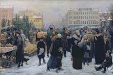 Christmas Fair-Heinrich Matvejevich Maniser-Stretched Canvas