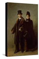 Heinrich Schliemann (1822-90) and His Wife-Eugene Broerman-Stretched Canvas