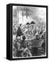 Heinrich Schliemann Lecturing in London, 1877-null-Framed Stretched Canvas