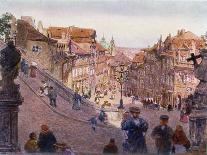 Nerudova Ulice, Prague, 1909-Heinrich Tomec-Mounted Giclee Print