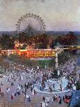 The Admiral Tegetthoff Monument at the Praterstern with the Ferris Wheel, Vienna-Heinrich Tomec-Giclee Print