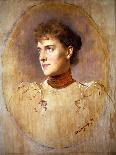 Portrait of Grand Duchess Maria Fyodorovna, Princess Dagmar of Denmark, (1847-192), 1874-Heinrich von Angeli-Framed Giclee Print