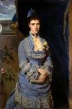 Portrait of Grand Duchess Maria Fyodorovna, Princess Dagmar of Denmark, (1847-192), 1874-Heinrich von Angeli-Framed Giclee Print