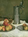 Still Life with Apples and Pewter Jug, 1878-Heinrich Wilhelm Truebner-Framed Giclee Print