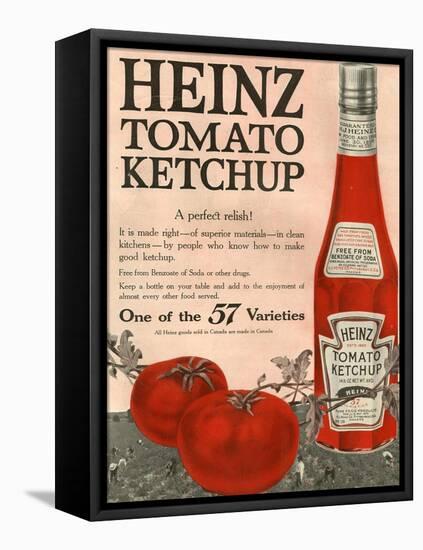 Heinz, Magazine Advertisement, USA, 1910-null-Framed Stretched Canvas