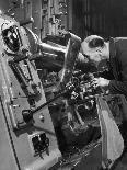 A Lathe Operator at Work-Heinz Zinram-Photographic Print