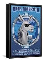 Heir America Broadcasting a Legacy of Democracy for Our Children-Richard Kelly-Framed Stretched Canvas