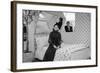 Heiress and Fashion Designer Gloria Vanderbilt with Husband Wyatt Cooper, New York, 1974-Alfred Eisenstaedt-Framed Photographic Print