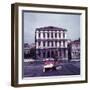 Heiress Peggy Guggenheim Sunbathing on Terrace of Venier Dei Leoni Palace on Grand Canal in Venice-Frank Scherschel-Framed Premium Photographic Print