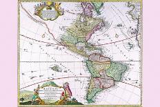 The Americas - the Western Hemisphere-Heirs Homanns-Stretched Canvas