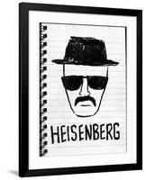 Heisenberg Sketch-null-Framed Poster