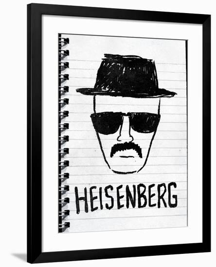 Heisenberg Sketch-null-Framed Poster