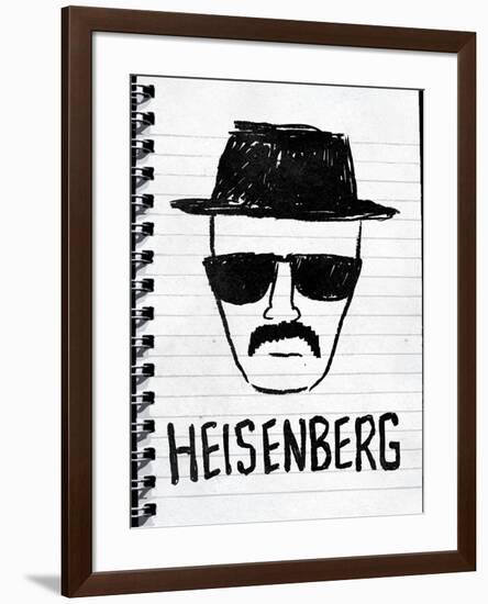 Heisenberg Sketch-null-Framed Poster