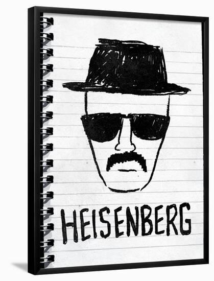 Heisenberg Sketch-null-Framed Poster