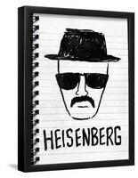 Heisenberg Sketch-null-Framed Poster