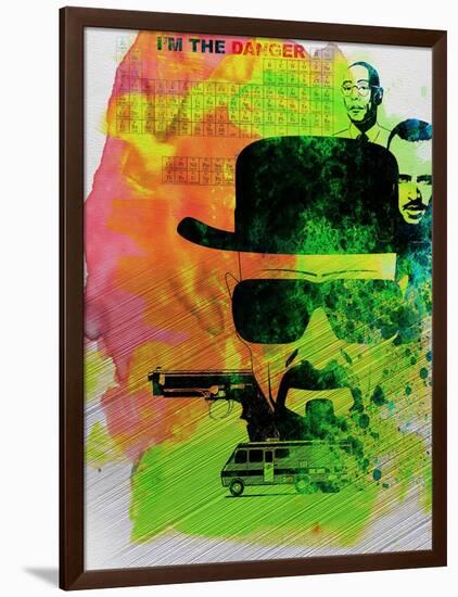 Heisenberg Watercolor-Anna Malkin-Framed Art Print