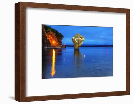 Heishiiwa rock, Esashi, Hokkaido, Japan-Christian Kober-Framed Photographic Print