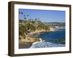 Heisler Park in Laguna Beach, Orange County, California, United States of America, North America-Richard Cummins-Framed Photographic Print