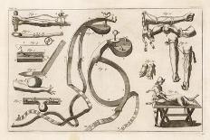 Diagram to Show the Various Methods Used for Opening Veins and Performing Blood Transfusions-Heister-Art Print