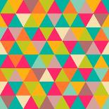 Triangles Seamless Pattern-Heizel-Art Print