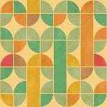 Retro Geometric Seamless Pattern With Seamless Texture-Heizel-Stretched Canvas