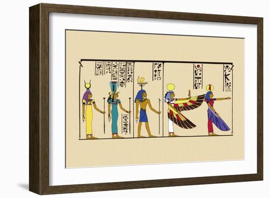 Hek, Isis and Khu-J. Gardner Wilkinson-Framed Art Print