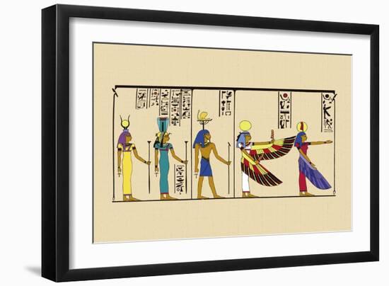 Hek, Isis and Khu-J. Gardner Wilkinson-Framed Art Print