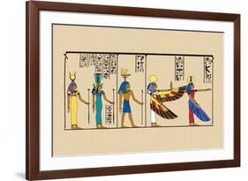 Hek, Isis and Khu-J. Gardner Wilkinson-Framed Art Print