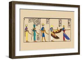 Hek, Isis and Khu-J. Gardner Wilkinson-Framed Art Print