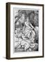 Hel Daughter of Loki and Goddess of the Underworld-Johannes Gehrts-Framed Art Print