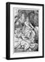 Hel Daughter of Loki and Goddess of the Underworld-Johannes Gehrts-Framed Art Print