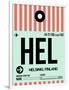 HEL Helsinki Luggage Tag I-NaxArt-Framed Art Print