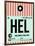 HEL Helsinki Luggage Tag I-NaxArt-Framed Art Print