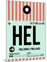 HEL Helsinki Luggage Tag I-NaxArt-Mounted Art Print