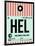 HEL Helsinki Luggage Tag I-NaxArt-Framed Art Print