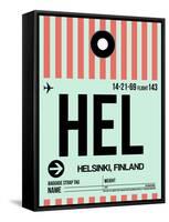 HEL Helsinki Luggage Tag I-NaxArt-Framed Stretched Canvas