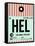 HEL Helsinki Luggage Tag I-NaxArt-Framed Stretched Canvas