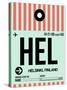 HEL Helsinki Luggage Tag I-NaxArt-Stretched Canvas