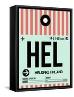 HEL Helsinki Luggage Tag I-NaxArt-Framed Stretched Canvas