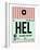 HEL Helsinki Luggage Tag I-NaxArt-Framed Art Print