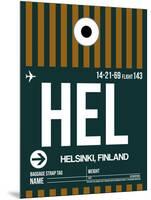 HEL Helsinki Luggage Tag II-NaxArt-Mounted Art Print