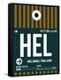 HEL Helsinki Luggage Tag II-NaxArt-Framed Stretched Canvas