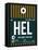 HEL Helsinki Luggage Tag II-NaxArt-Framed Stretched Canvas