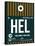 HEL Helsinki Luggage Tag II-NaxArt-Framed Stretched Canvas