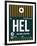 HEL Helsinki Luggage Tag II-NaxArt-Framed Art Print