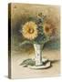 Hélas! Je ne suis pas Van Dyck: two sunflowers in a vase-Leon Joseph Florentin Bonnat-Stretched Canvas