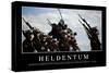 Heldentum: Motivationsposter Mit Inspirierendem Zitat-null-Stretched Canvas