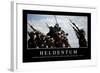 Heldentum: Motivationsposter Mit Inspirierendem Zitat-null-Framed Photographic Print