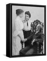 Helen Adams Keller American Author and Lecturer Blind Deaf and Mute from the Age of 19 Months-null-Framed Stretched Canvas