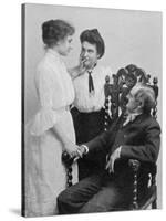 Helen Adams Keller American Author and Lecturer Blind Deaf and Mute from the Age of 19 Months-null-Stretched Canvas